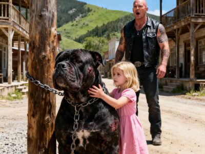 THE HELLS ANGELS BOSS COULD NOT TOUCH HIS VICIOUS BULLDOG – THEN A LITTLE GIRL SAT DOWN IN THE GRAVEL AND WHISPERED HIS REAL NAME