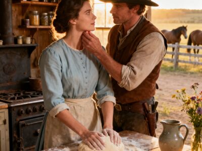 “CAN YOU FEED MY WHOLE RANCH?” THE COWBOY ASKED HIS UNWANTED BRIDE – BY SUPPER, EVERY MAN WAS STANDING FOR HER