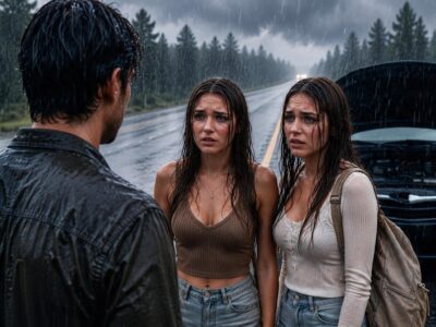 I Fixed Two Sisters’ Car in the Pouring Rain and Refused Their Money—Three Weeks Later They Found Me at a Job Fair and Said, “Our Father Wants to Meet the Man Who Stopped When Everyone Else Drove Past”