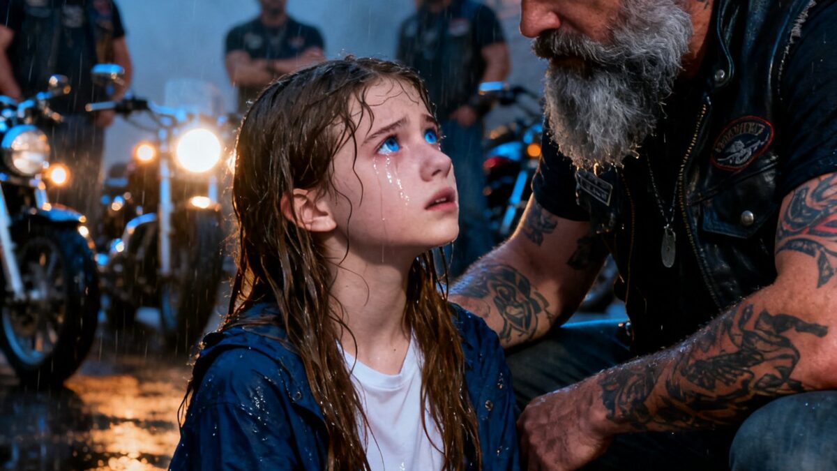 THE HELLS ANGELS FOUND A STARVING GIRL OUTSIDE THEIR CLUBHOUSE – THEN HER PERFECT MEMORY EXPOSED EVERY CRIME HE COMMITTED