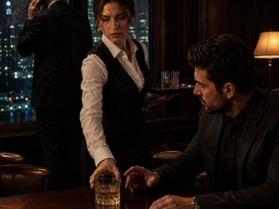 The Waitress Silently Switched the Mafia Boss’s Poisoned Glass—But When Darius Russo Revealed He Had Watched Her Save His Life, Juliet Refused to Become His Property Just Because His Protection Was the Only Thing Keeping Her Alive