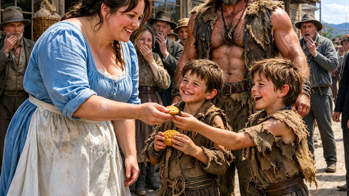 “We Want Her, Daddy!” The Mountain Man’s Twins Chose the Widow the Town Called ‘Too Wide to Wed’