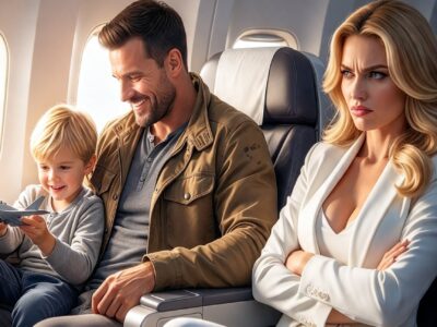 Poor Single Dad in Seat 12F Was Ignored — Until an F-22 Pilot Heard His Call Sign