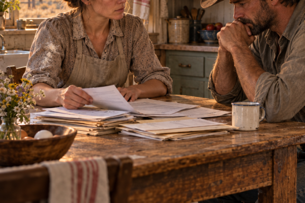 A Broke Housekeeper Walked Onto a Grieving West Texas Ranch With Forty-Two Dollars—Then a Banker Came for the Land, Wealthy Relatives Came for Four Motherless Children, and the Quiet Rancher Discovered the Woman He Hired to Keep His House Was the One Person Willing to Help Him Keep His Family