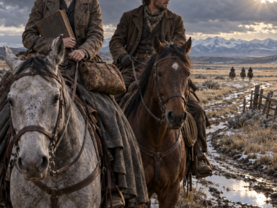 A Lie Cost the Frontier Teacher Her School Before Sunrise—Then a Quiet Cattleman Rode Beside Her, Helped Carry the Ledger That Could Clear Her Name, and Offered Something She Had Never Asked Any Man to Give