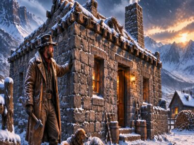 they laughed when he moved his wife and son into a ruined stone fort—then winter fell to 38 below and proved what those 20-inch walls were worth