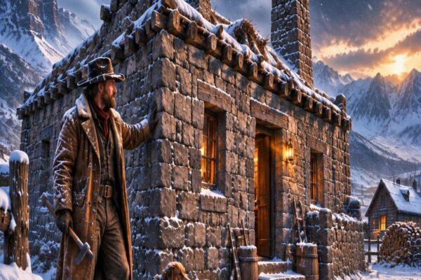 they laughed when he moved his wife and son into a ruined stone fort—then winter fell to 38 below and proved what those 20-inch walls were worth
