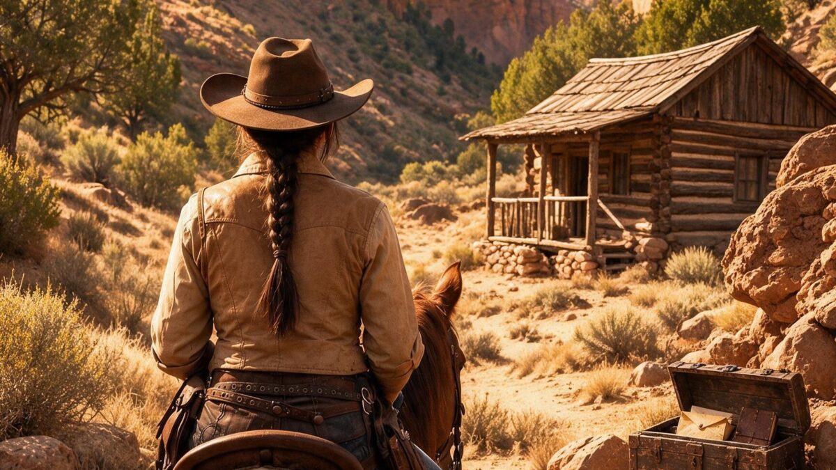 everyone said the injured horse was worthless—but he led a lonely cowgirl into a hidden canyon where her dead father had buried the truth about their family