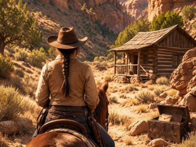 everyone said the injured horse was worthless—but he led a lonely cowgirl into a hidden canyon where her dead father had buried the truth about their family