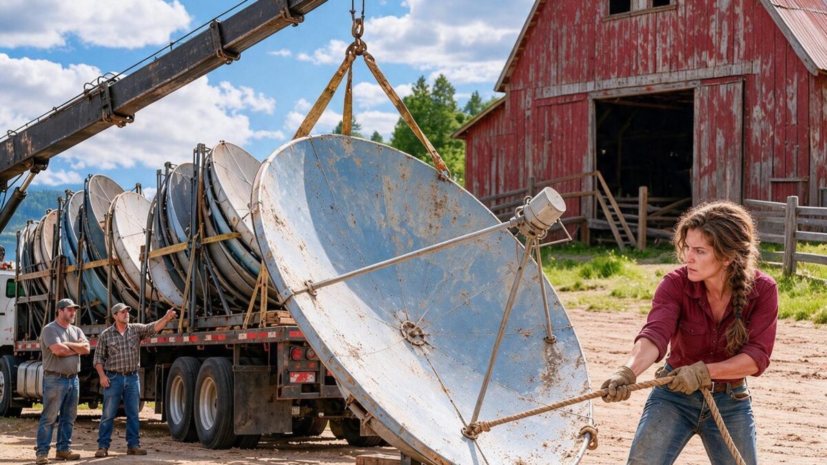 she bought forty dead satellite dishes after everyone called them junk—then the farmers started asking for the biggest ones