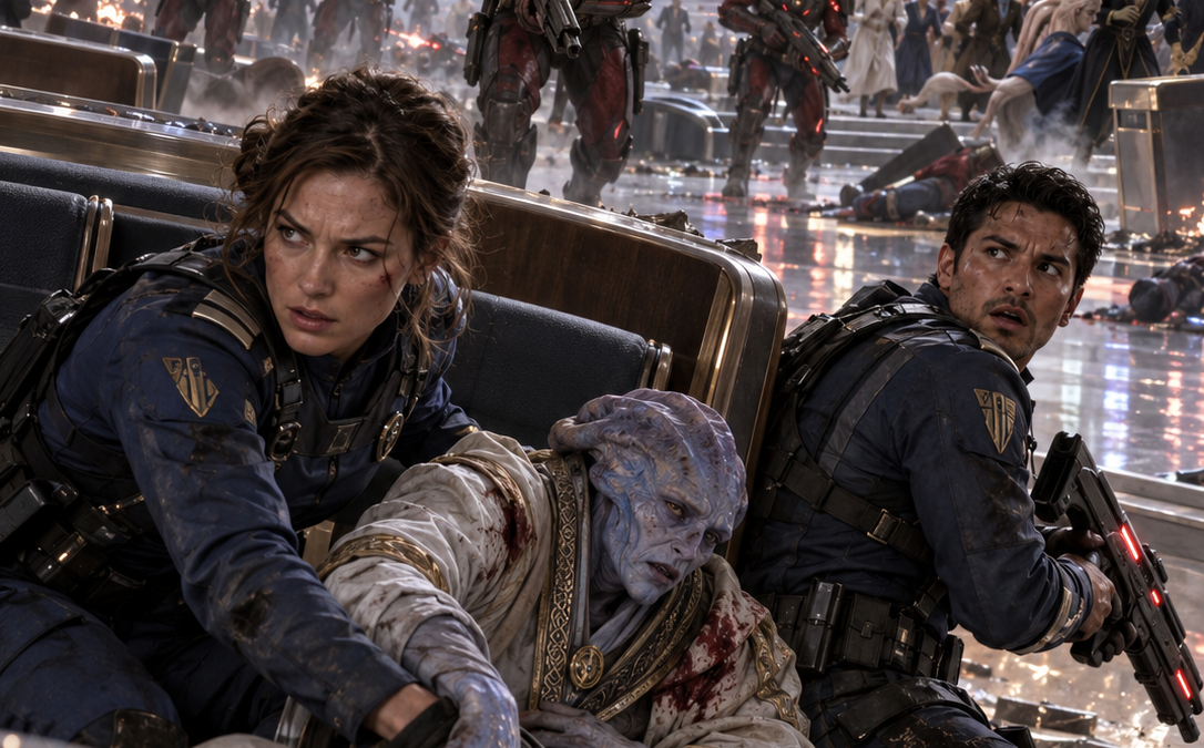 Earth Came to Nexus 7 Asking for Mining Rights—Then Armed Vrexians Opened Fire on the Council, and Commander Allison Murphy Realized the Galaxy Wasn’t Afraid of What Humans Had Done, but of What They Might Become If Nobody Managed to Contain Them