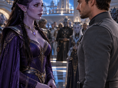 The Alien Princess Mocked the Human Linguist’s Accent Before the Entire Summit—Then He Answered in Her Forbidden Native Tongue, Silencing the Hall, Exposing a Secret Bloodline She Had Spent Her Life Hiding, and Forcing Her to Decide Whether the Outsider Was Her Greatest Threat or Only Ally