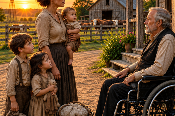 “You have no one to look after you and my children have no grandfather… Let us stay,” said the …