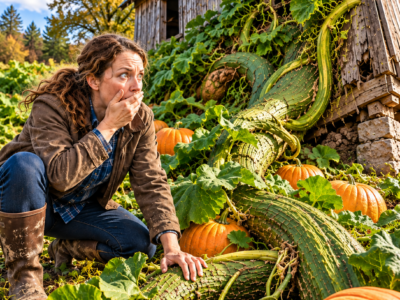 Her Pumpkin Vine Wouldn’t Stop Growing—Then It Reached the Abandoned Barn