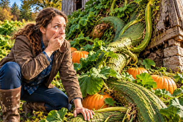 Her Pumpkin Vine Wouldn’t Stop Growing—Then It Reached the Abandoned Barn