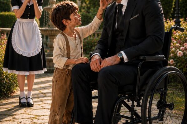 A six-year-old boy found me crying in my wheelchair and offered to pray for the legs every specialist said might never work again. I offered him money, a house, anything he wanted, but he refused it all, then whispered a name from my past that I hadn’t spoken in nearly twenty years.