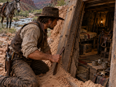 Everyone in Sage Creek Laughed When Frank Cole Refused Eleven Dollars for a Worthless Canyon—Then He Found His Grandfather’s Buried Door at the Second Bend, Opened a Room Sealed for Ninety Winters, and Discovered Why the Land Had Been Waiting for a Cole to Come Back