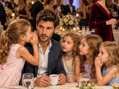 Single Dad Was Having Tea Alone—Until CEO’s Quadruplet Girls Whispered: “Pretend You’re Our Father.”