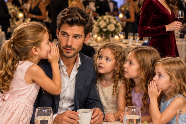 Single Dad Was Having Tea Alone—Until CEO’s Quadruplet Girls Whispered: “Pretend You’re Our Father.”
