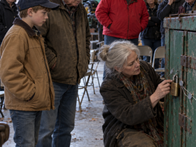 A 12-Year-Old Spent His $40 Bicycle Money on a Padlocked Storage Unit Everyone Mocked—But Instead of Cutting the 57-Year-Old Seal, He Took It Home, Called an Expert, and Invited the Loudest Man at the Auction to Watch When the Door Finally Opened