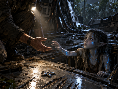 A Salvager Found a Terrified Alien Girl Hiding Inside a Crashed Ship—Then She Whispered “Not First,” and When Armed Strangers Came to Reclaim Their “Property,” He Realized the Monsters Hunting Her Were Only Part of What Someone Had Built This Moon to Hide